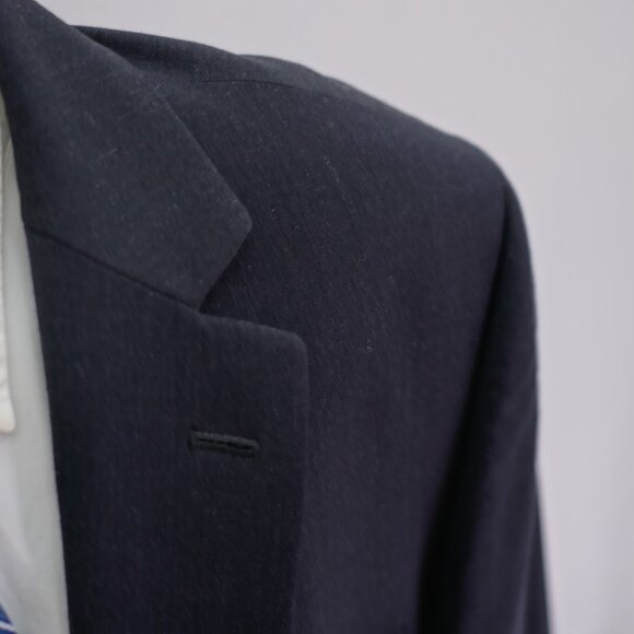 Pronto Uomo Wool Charcoal Gray 2 Button Blazer 48L Tagged 50R - Picture 2 of 12